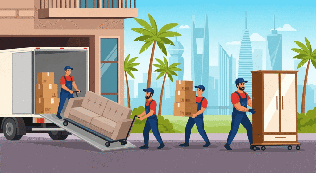 نصائح وخطوات لنقل العفش في الرياض بدون عناء