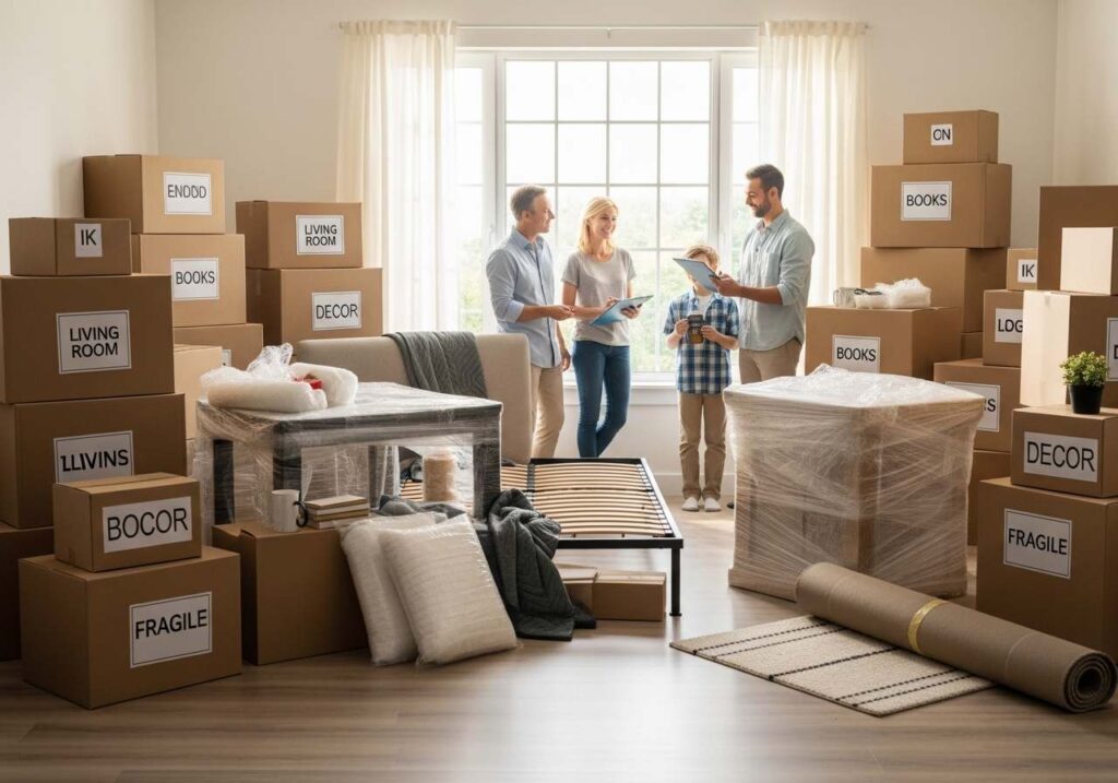 دليل تجهيز المنزل قبل زيارة فريق نقل العفش