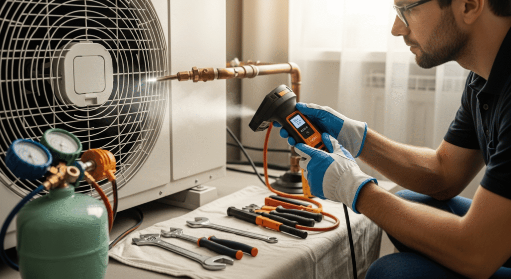 علامات تسرب غاز الفريون من المكيف