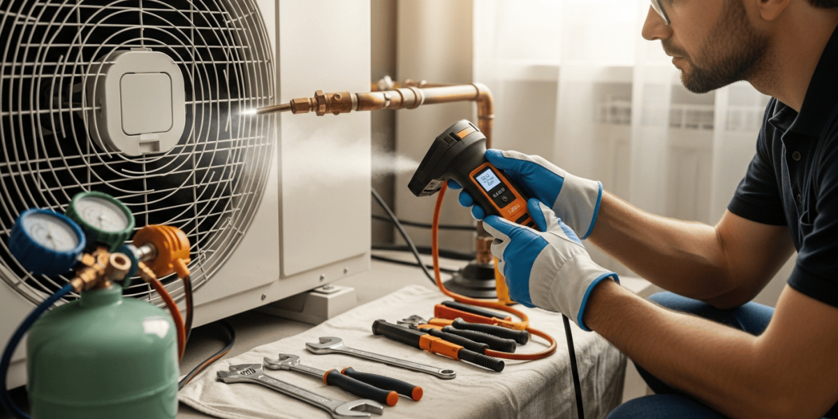 علامات تسرب غاز الفريون من المكيف